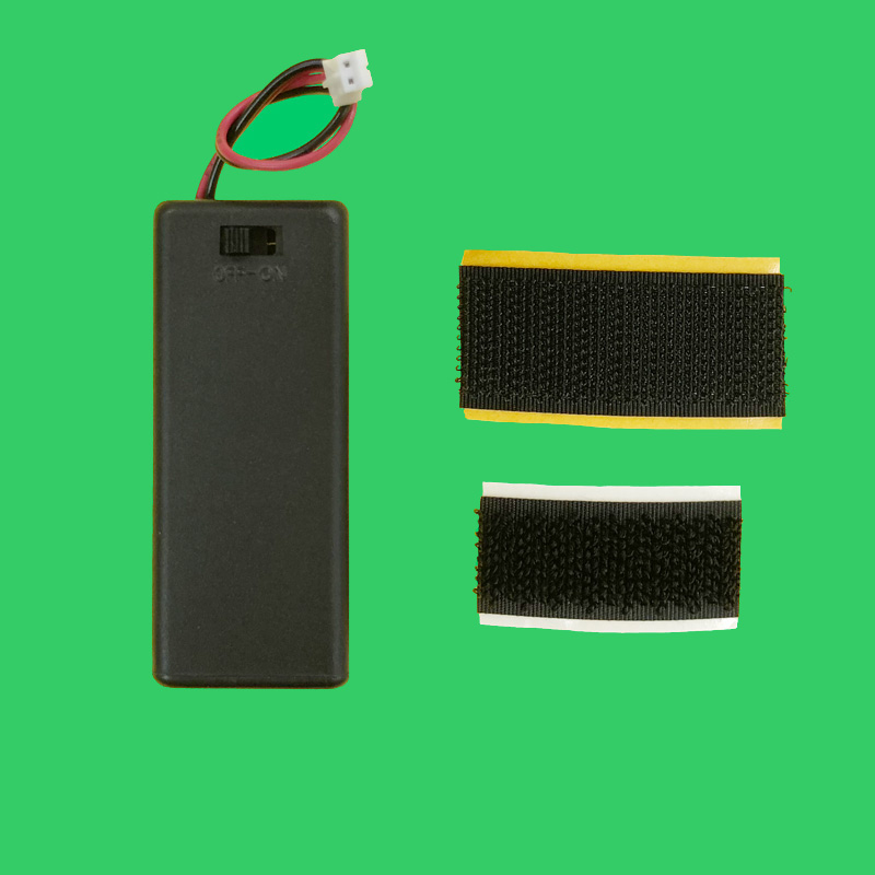 スイッチ付き電池ボックス(合体用マジックテープ付き)