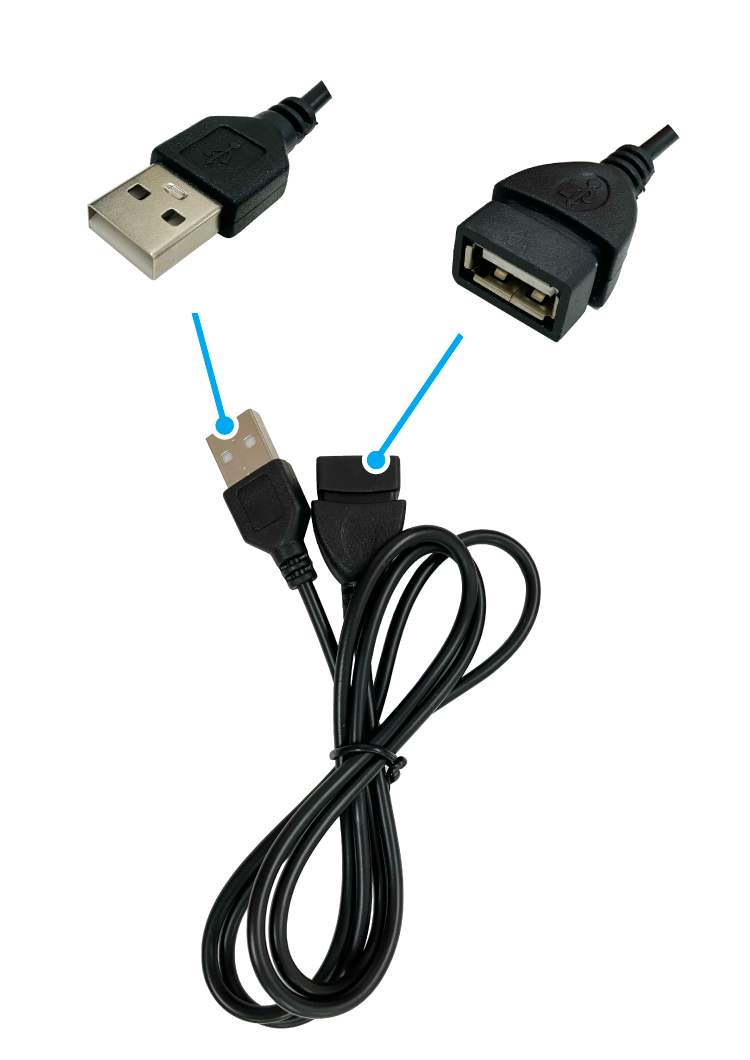 USB Type-A 延長ケーブル(1m)